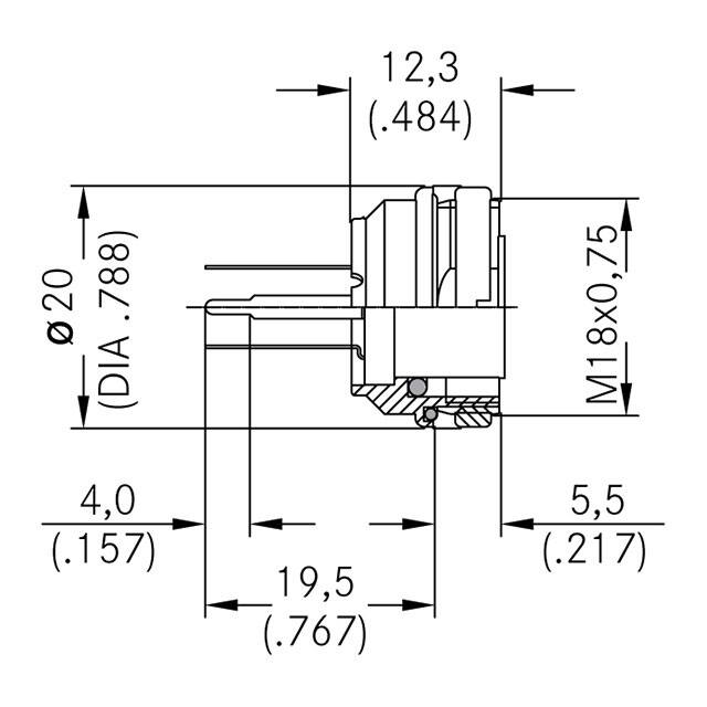 C091 61G006 130 2 Amphenol Tuchel Industrial  Conjuntos de conectores circulares